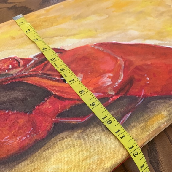 “Big Daddy Crawdad” Painting Acrylic on Canvas 24” tall x 12” aceoss - Picture 9 of 10